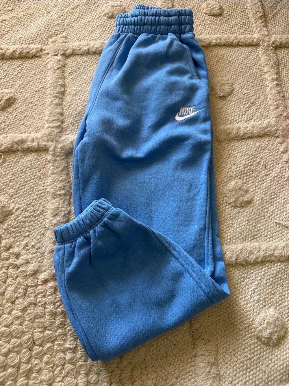 Nike Kids Light Blue Fleece Joggers